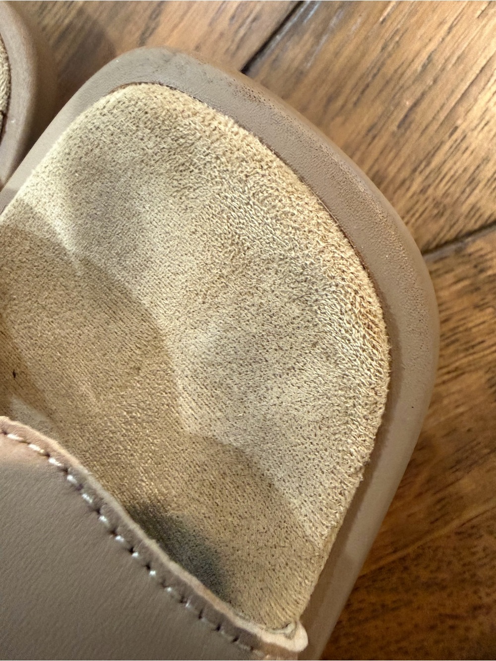 Alegria Women’s Beige Slide Sandals - Picture 7 of 7